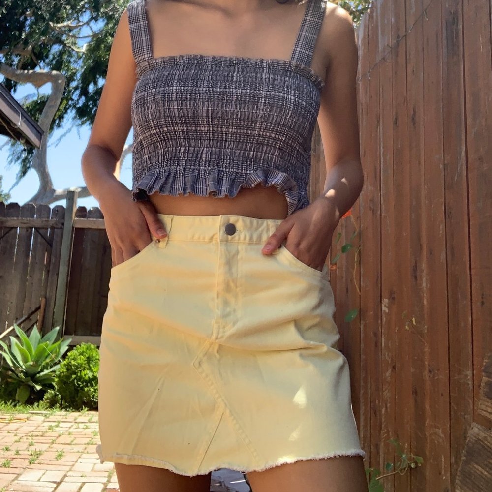 Yellow Mini Skirt